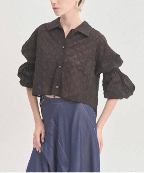 Muel Chic(ミュエルシック)の「Murray shirt マレーシャツ(シャツ/ブラウス・レディース・ラベンダー/ホワイト/ブラック・FREE)」の22枚目の写真