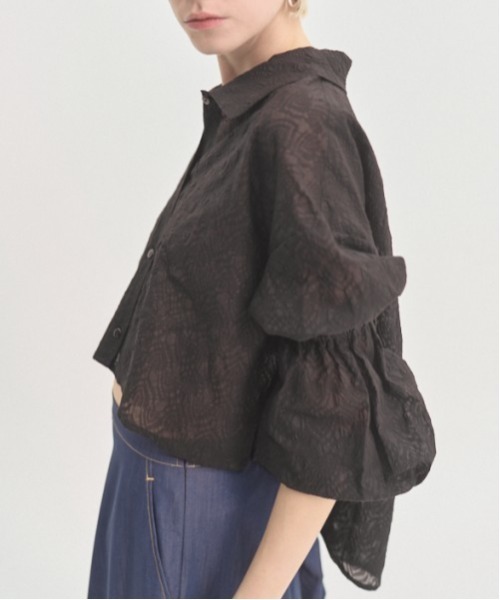 Muel Chic(ミュエルシック)の「Murray shirt マレーシャツ(シャツ/ブラウス・レディース・ラベンダー/ホワイト/ブラック・FREE)」の21枚目の写真