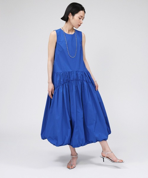 BABYLONE(バビロン)の「ナイロンボリュームノースリーブワンピース(ワンピース・レディース・ブラック/ブルー・フリー)」の19枚目の写真