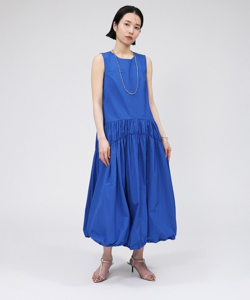 BABYLONE(バビロン)の「ナイロンボリュームノースリーブワンピース(ワンピース・レディース・ブラック/ブルー・フリー)」の22枚目の写真