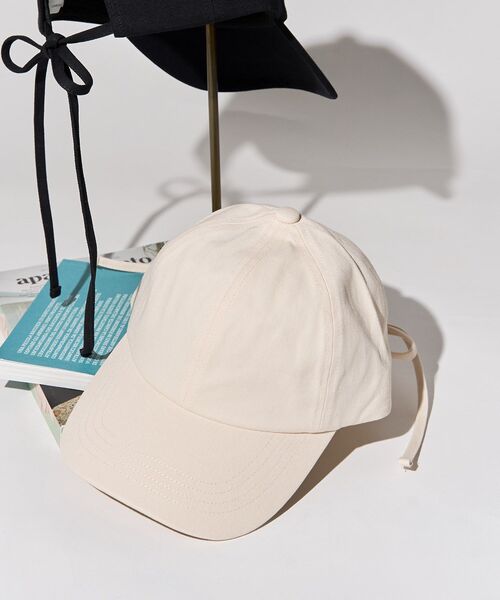 AMERICAN HOLIC（アメリカンホリック）の「バックリボンキャップ（キャップ・レディース・オフホワイト/キャメル/ネイビー/ブラック・FREE）」の2枚目の写真
