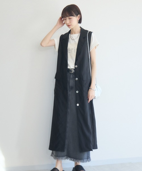 ロングコクーンファーベスト / #Newans | ファッション通販