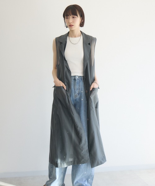 ロングコクーンファーベスト / #Newans | ファッション通販