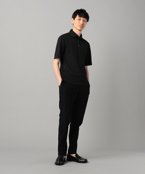 COMME CA MEN(コムサメン)の「和泉市編み和紙 カノコポロシャツ(ポロシャツ・メンズ・グレー/ブルー/ブラック/ネイビー・M/L)」の9枚目の写真