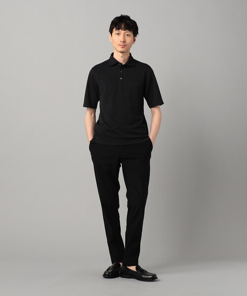 COMME CA MEN(コムサメン)の「和泉市編み和紙 カノコポロシャツ(ポロシャツ・メンズ・グレー/ブルー/ブラック/ネイビー・M/L)」の10枚目の写真