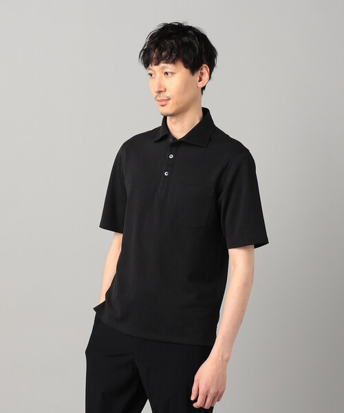 COMME CA MEN(コムサメン)の「和泉市編み和紙 カノコポロシャツ(ポロシャツ・メンズ・グレー/ブルー/ブラック/ネイビー・M/L)」の11枚目の写真