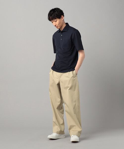COMME CA MEN(コムサメン)の「和泉市編み和紙 カノコポロシャツ(ポロシャツ・メンズ・グレー/ブルー/ブラック/ネイビー・M/L)」の13枚目の写真