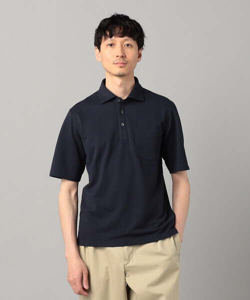 COMME CA MEN(コムサメン)の「和泉市編み和紙 カノコポロシャツ(ポロシャツ・メンズ・グレー/ブルー/ブラック/ネイビー・M/L)」の15枚目の写真