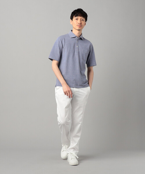 COMME CA MEN(コムサメン)の「和泉市編み和紙 カノコポロシャツ(ポロシャツ・メンズ・グレー/ブルー/ブラック/ネイビー・M/L)」の16枚目の写真