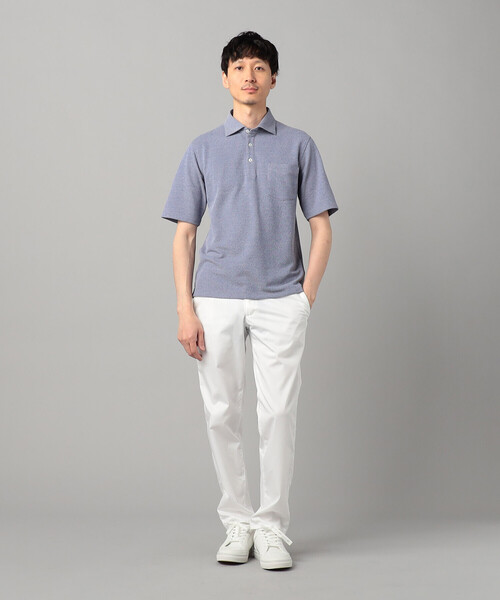 COMME CA MEN(コムサメン)の「和泉市編み和紙 カノコポロシャツ(ポロシャツ・メンズ・グレー/ブルー/ブラック/ネイビー・M/L)」の17枚目の写真
