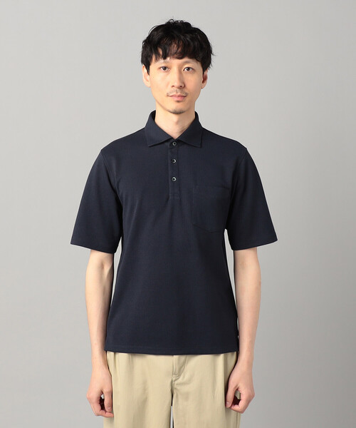 COMME CA MEN(コムサメン)の「和泉市編み和紙 カノコポロシャツ(ポロシャツ・メンズ・グレー/ブルー/ブラック/ネイビー・M/L)」の20枚目の写真