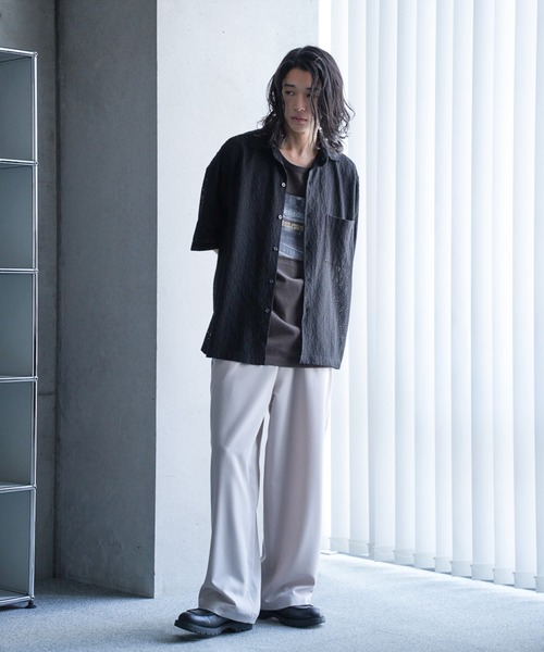 RATTLE TRAP(ラトルトラップ)の「レースシアールーズ半袖シャツ(シャツ/ブラウス・メンズ・ベージュ/ブラック・S/M/L/LL)」の18枚目の写真