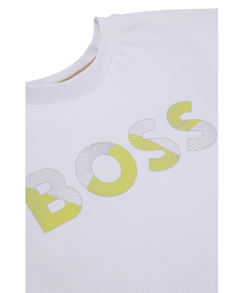 【ストリート】Hugo Boss コットン プリント デザイン Tシャツ BOSS - ドッグ Tシャツ コットン ロゴプリント - ブラック