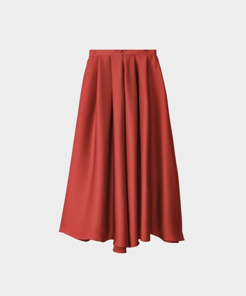 CINOH（チノ）の「SATIN FLARE SKIRT（スカート・レディース・レッド/ライトグレー/ブラック・38/36）」の4枚目の写真