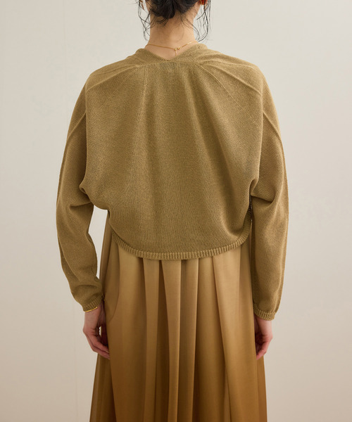 ROPE'（ロペ）の「ホールガーメント ボレロニットカーディガン（ニット/セーター・レディース・キャメル/ブラック・FREE）」の19枚目の写真