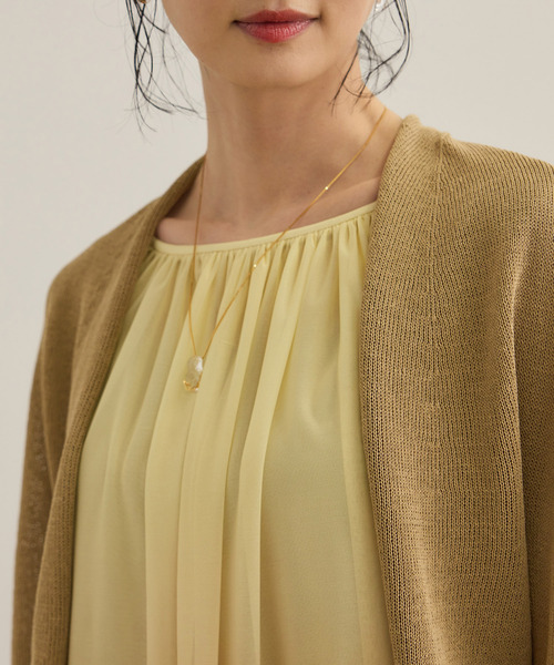 ROPE'（ロペ）の「ホールガーメント ボレロニットカーディガン（ニット/セーター・レディース・キャメル/ブラック・FREE）」の21枚目の写真