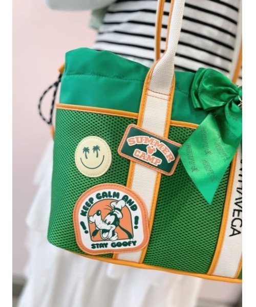 「ミッキーマウス＆フレンズ」ロゴテープトートバッグ（グーフィー） ミッキーマウス＆フレンズ」ロゴテープトートバッグ（グーフィー