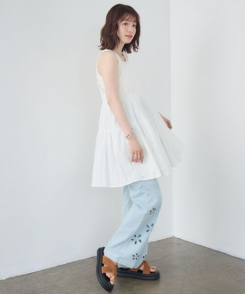 RETRO GIRL(レトロガール)の「【新色追加】コットンレースレイヤードOP(ワンピース・レディース・オフホワイト/ブラック/レッド・FREE)」の9枚目の写真