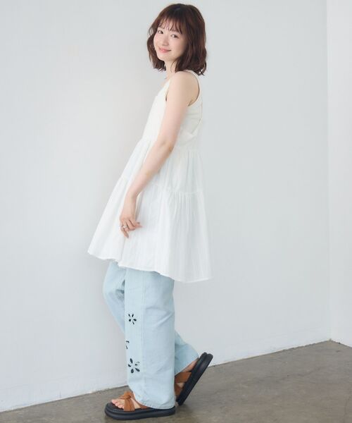 RETRO GIRL(レトロガール)の「【新色追加】コットンレースレイヤードOP(ワンピース・レディース・オフホワイト/ブラック/レッド・FREE)」の10枚目の写真