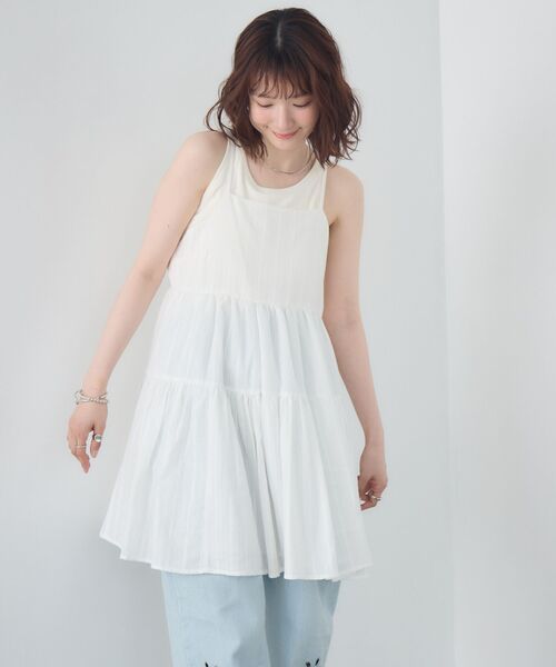 RETRO GIRL(レトロガール)の「【新色追加】コットンレースレイヤードOP(ワンピース・レディース・オフホワイト/ブラック/レッド・FREE)」の14枚目の写真