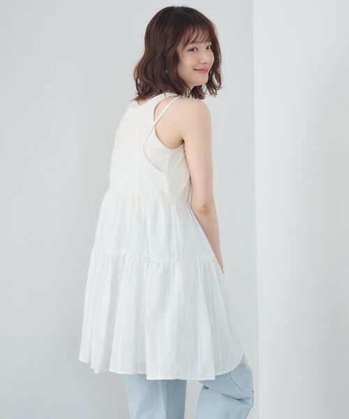 RETRO GIRL(レトロガール)の「【新色追加】コットンレースレイヤードOP(ワンピース・レディース・オフホワイト/ブラック/レッド・FREE)」の16枚目の写真