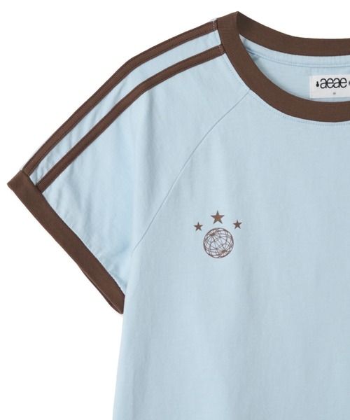 Tシャツ・カットソー [AEAE] ATHLETE STRIPE HALF T-SHIRTS ATHLETE STRIPE HALF T-SHIRTS（Tシャツ/カットソー）｜aeae