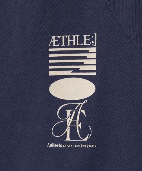 aeae(エーイーエーイー)の「ATHLETE STRIPE HALF T-SHIRTS(Tシャツ/カットソー・レディース・スカイブルー/ネイビー・FREE)」の6枚目の写真