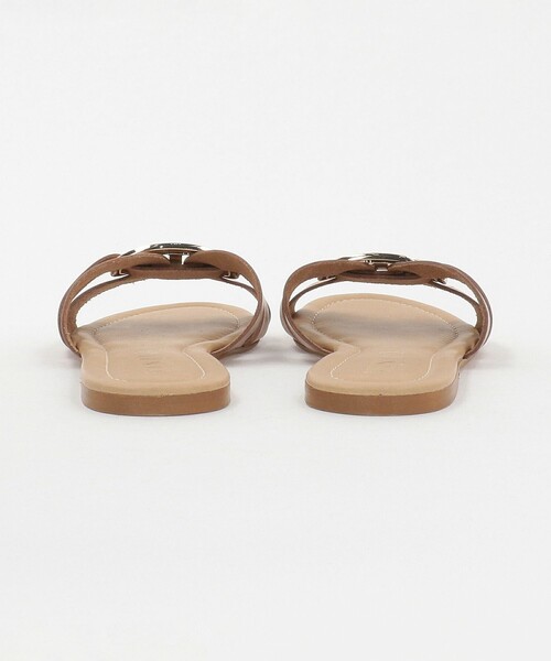 EMMEL REFINES(エメルリファインズ)の「<VINILO>メタルクロス フラットサンダル< Select by EMMEL REFINES >(サンダル・レディース・ブラック/ブラウン系・38/37/36/35)」の6枚目の写真