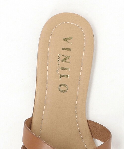 EMMEL REFINES(エメルリファインズ)の「<VINILO>メタルクロス フラットサンダル< Select by EMMEL REFINES >(サンダル・レディース・ブラック/ブラウン系・38/37/36/35)」の8枚目の写真