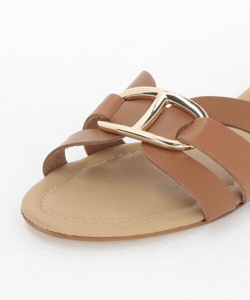 EMMEL REFINES(エメルリファインズ)の「<VINILO>メタルクロス フラットサンダル< Select by EMMEL REFINES >(サンダル・レディース・ブラック/ブラウン系・38/37/36/35)」の9枚目の写真