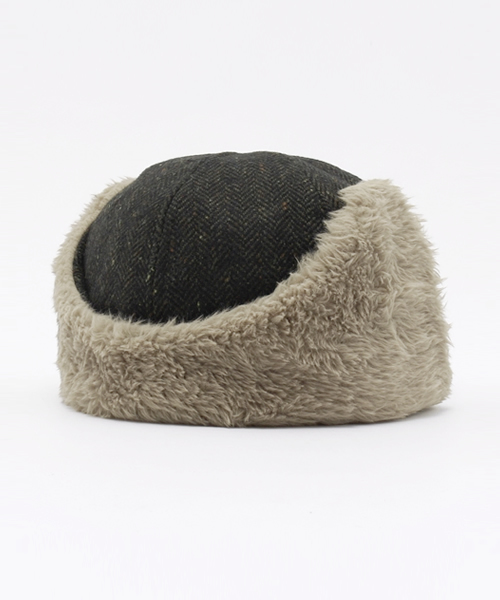 CIAOPANIC（チャオパニック）の「【Ciaopanic】　ハンターファーCAP（キャップ・レディース・グリーン/グレー・FREE）」の4枚目の写真