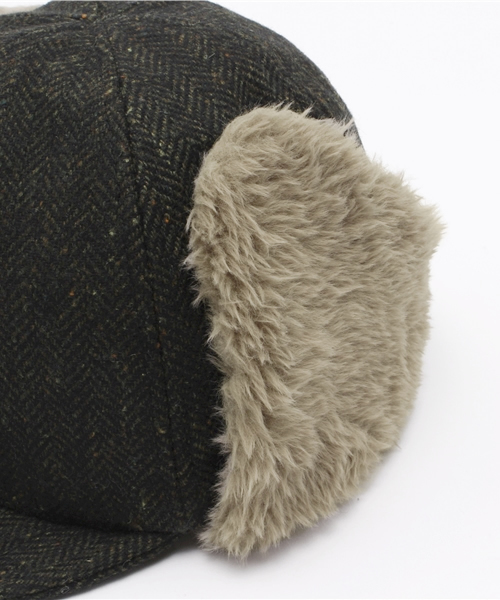 CIAOPANIC（チャオパニック）の「【Ciaopanic】　ハンターファーCAP（キャップ・レディース・グリーン/グレー・FREE）」の7枚目の写真