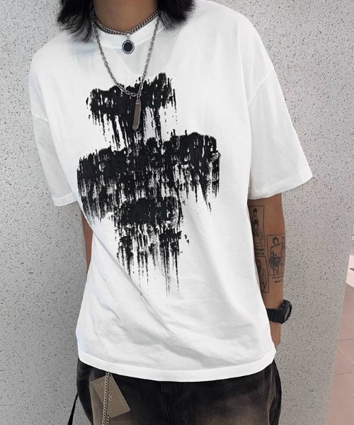 ARULE(アルール)の「A'GEM/9 × .kom 『ARULE/アルール』 ピグメントメッセージTシャツ(Tシャツ/カットソー・メンズ・チャコールグレー/ブルー/アイボリー・FREE)」の2枚目の写真