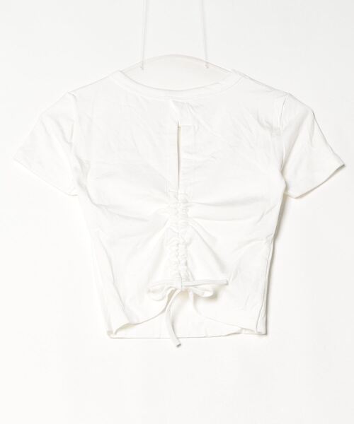 gossip!ロサンゼルス(ゴシップロサンゼルス)の「Y2Kガーリー半袖Tシャツ(カップ付き)(Tシャツ/カットソー・レディース・ブラック/ホワイト・FREE)」の18枚目の写真