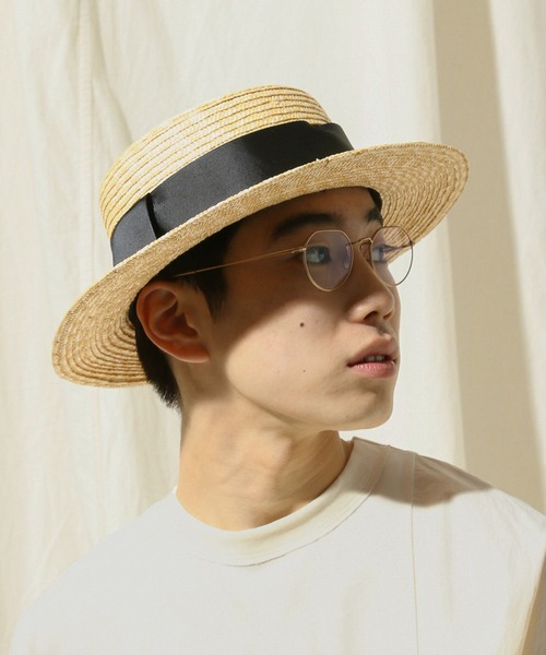 新品 コーチ ストローハット EdgeCity 帽子 ハット 麦わら帽子 ストローハット Mサイズ L