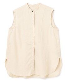 リネンレーヨン ノースリーブブラウス