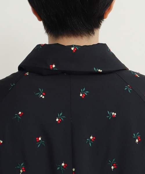 CHILD WOMAN(チャイルドウーマン)の「EVOダウン 小花刺繍ステンコート(ステンカラーコート・レディース・ブラック/カーキ・FREE)」の19枚目の写真