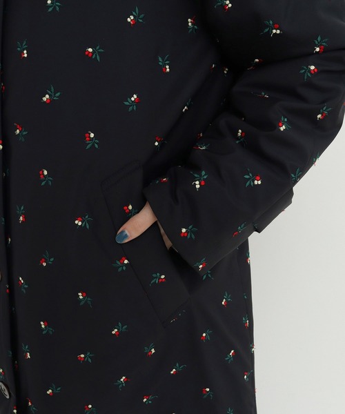 CHILD WOMAN(チャイルドウーマン)の「EVOダウン 小花刺繍ステンコート(ステンカラーコート・レディース・ブラック/カーキ・FREE)」の22枚目の写真