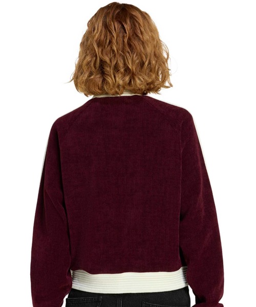 adidas(アディダス)の「adidas VELOUR KNIT TRACK TOP / アディダス ベロア ニット トラック トップ(その他アウター・レディース・バーガンディー・S/L/M)」の5枚目の写真