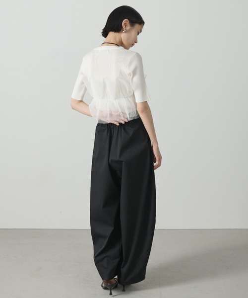 AIC.（エーアイシー）の「チュールデザインリブニットトップス（その他トップス・レディース・ホワイト/ブラック・FREE）」の17枚目の写真