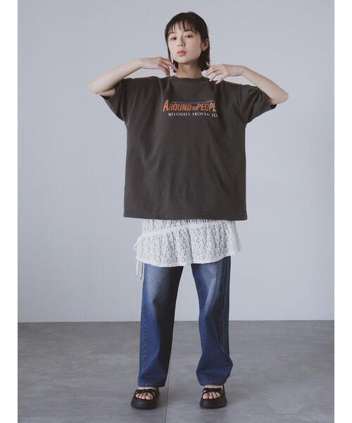 ehka sopo（エヘカソポ）の「レースカバースカート（スカート・レディース・ブラック/オフホワイト/キナリ・F）」の18枚目の写真