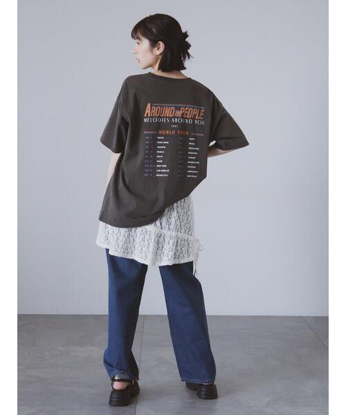 ehka sopo（エヘカソポ）の「レースカバースカート（スカート・レディース・ブラック/オフホワイト/キナリ・F）」の19枚目の写真