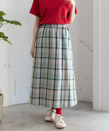 POU DOU DOU | マドラスチェックフレアスカート(スカート)