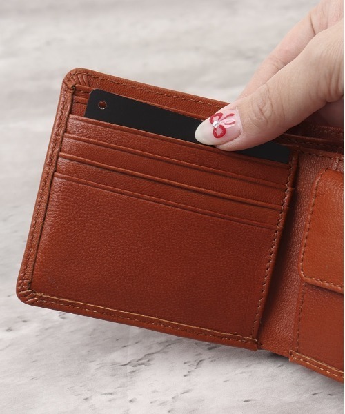 Lee(リー)の「Lee 柔らかゴートレザー二つ折り財布(財布・メンズ・チョコ/キャメル/ネイビー/ブラック/グリーン/レッド・FREE)」の7枚目の写真