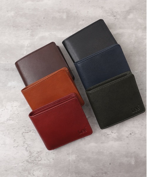Lee(リー)の「Lee 柔らかゴートレザー二つ折り財布(財布・メンズ・チョコ/キャメル/ネイビー/ブラック/グリーン/レッド・FREE)」の11枚目の写真