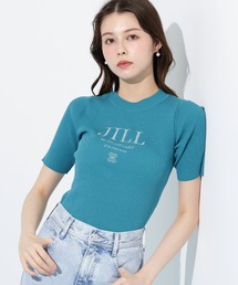 JILL by JILL STUART（ジルバイジルスチュアート）の「◇ロゴ刺繍コンパクトリブニット（ニット/セーター）」