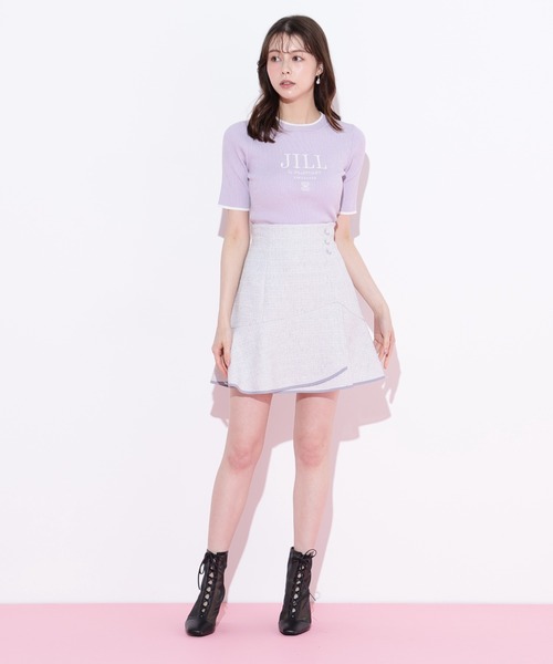 JILL by JILL STUART(ジルバイジルスチュアート)の「◇ロゴ刺繍コンパクトリブニット(ニット/セーター・レディース・ラベンダー/ホワイト/グリーン・FREE)」の17枚目の写真