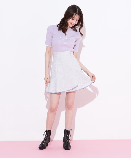 JILL by JILL STUART(ジルバイジルスチュアート)の「◇ロゴ刺繍コンパクトリブニット(ニット/セーター・レディース・ラベンダー/ホワイト/グリーン・FREE)」の19枚目の写真