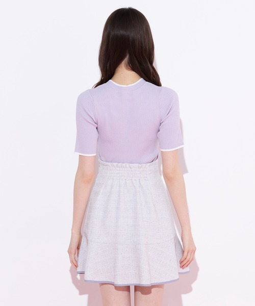 JILL by JILL STUART(ジルバイジルスチュアート)の「◇ロゴ刺繍コンパクトリブニット(ニット/セーター・レディース・ラベンダー/ホワイト/グリーン・FREE)」の21枚目の写真