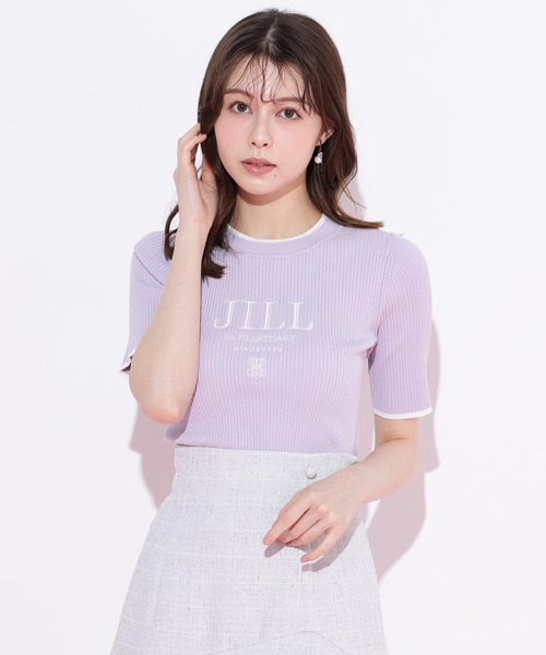 JILL by JILL STUART(ジルバイジルスチュアート)の「◇ロゴ刺繍コンパクトリブニット(ニット/セーター・レディース・ラベンダー/ホワイト/グリーン・FREE)」の12枚目の写真